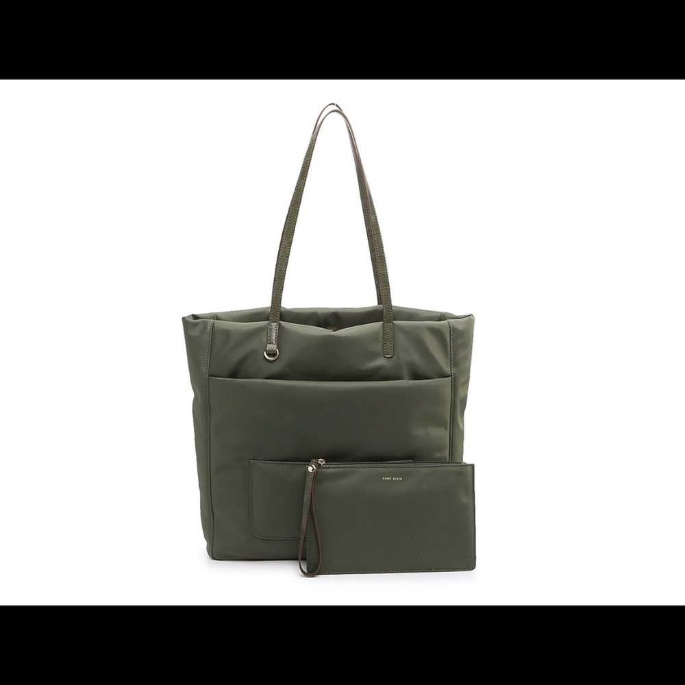 Anne Klein - Olive Army Green Tote - Double Handle Straps